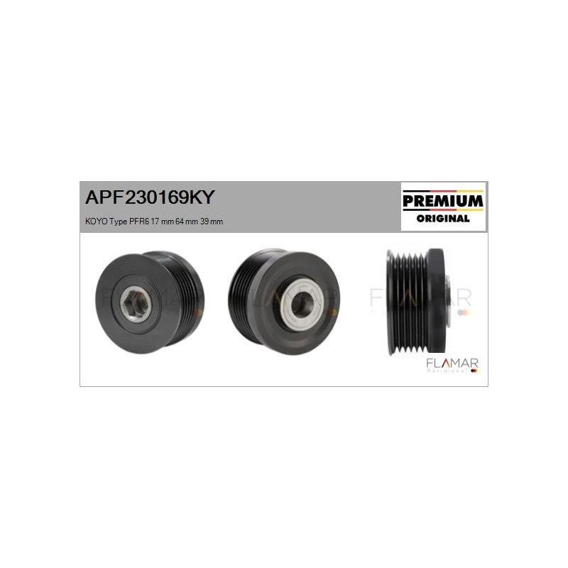 FLAMAR APF230169KY Polea, alternador - 1