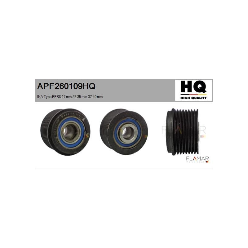 FLAMAR APF260109HQ Polea, alternador - 1