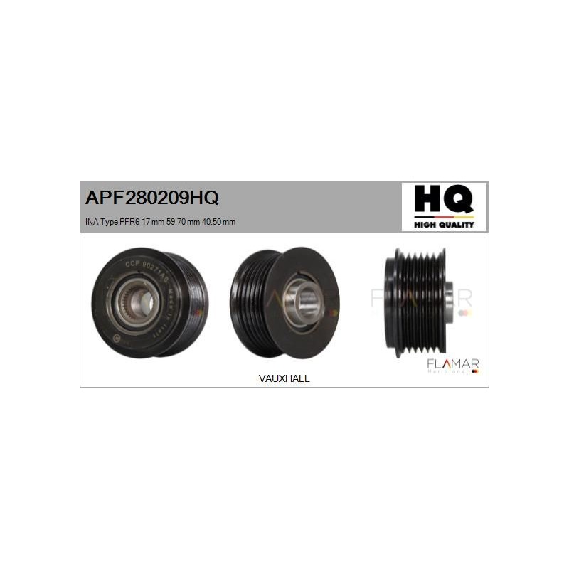 FLAMAR APF280209HQ Polea, alternador - 1