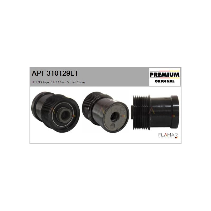 FLAMAR APF310129LT Polea, alternador - 1