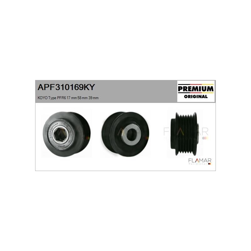 FLAMAR APF310169KY Polea, alternador - 1