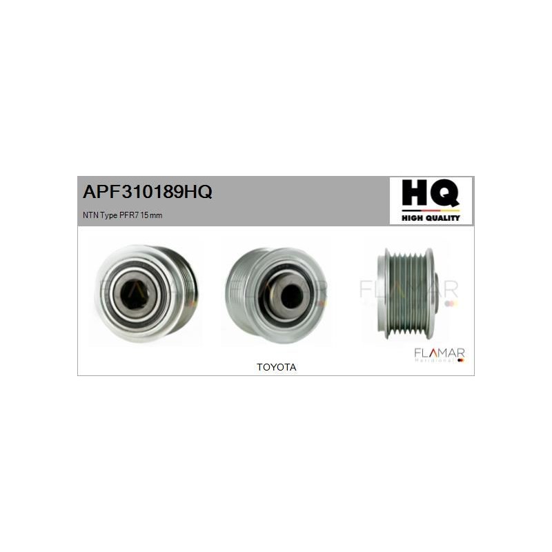 FLAMAR APF310189HQ Polea, alternador - 1