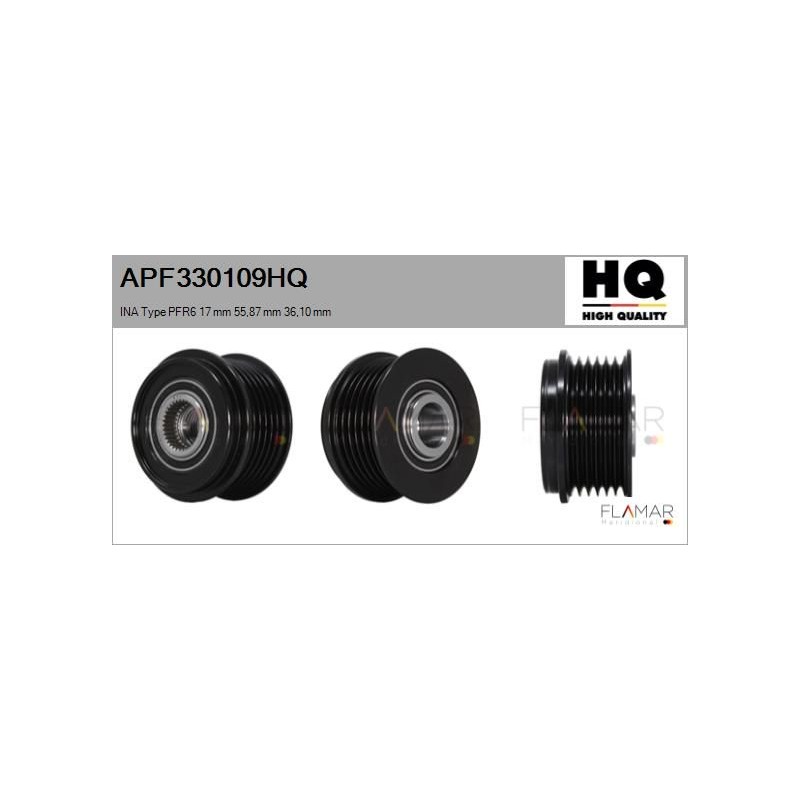 FLAMAR APF330109HQ Polea, alternador - 1