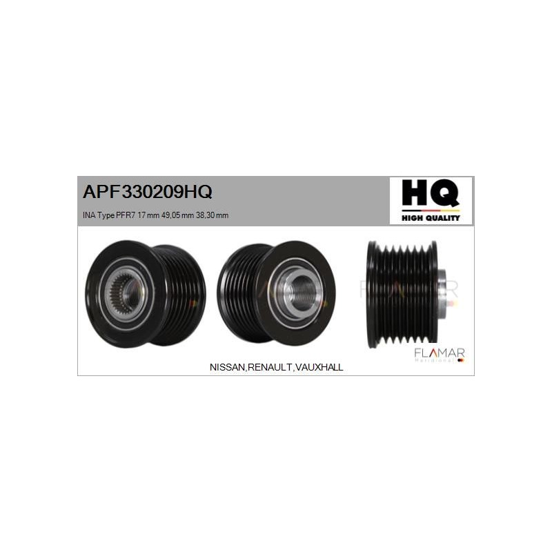 FLAMAR APF330209HQ Polea, alternador - 1