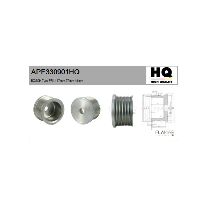 FLAMAR APF330901HQ Polea, alternador - 1