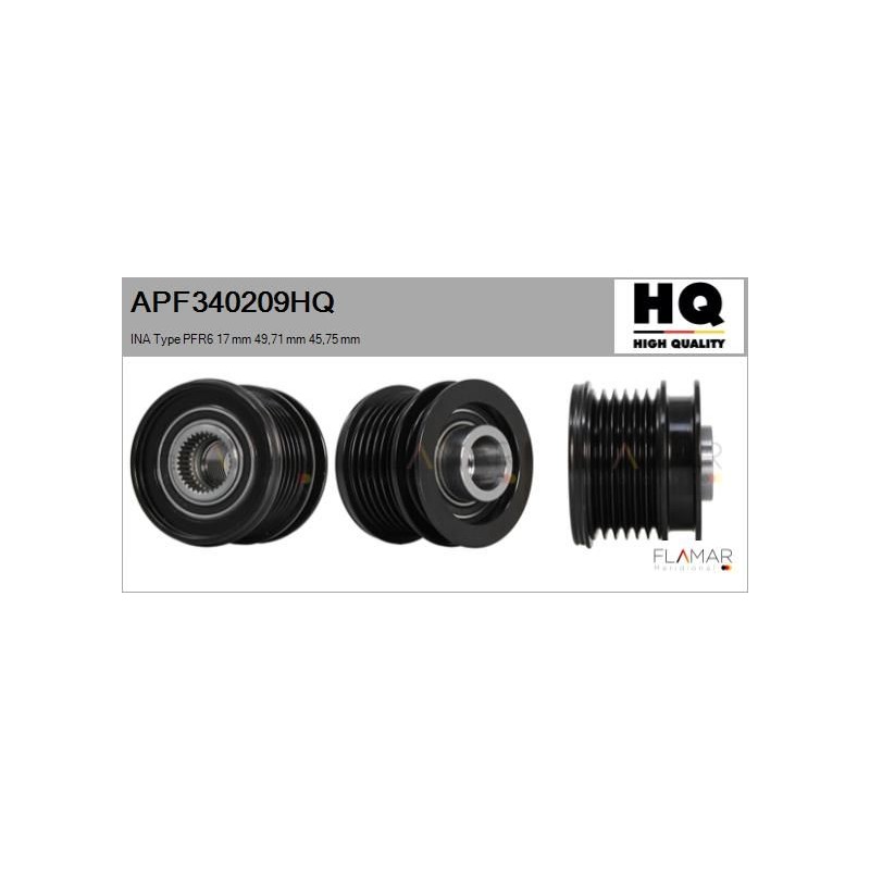 FLAMAR APF340209HQ Polea, alternador - 1