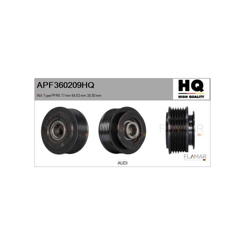 FLAMAR APF360209HQ Polea, alternador - 1
