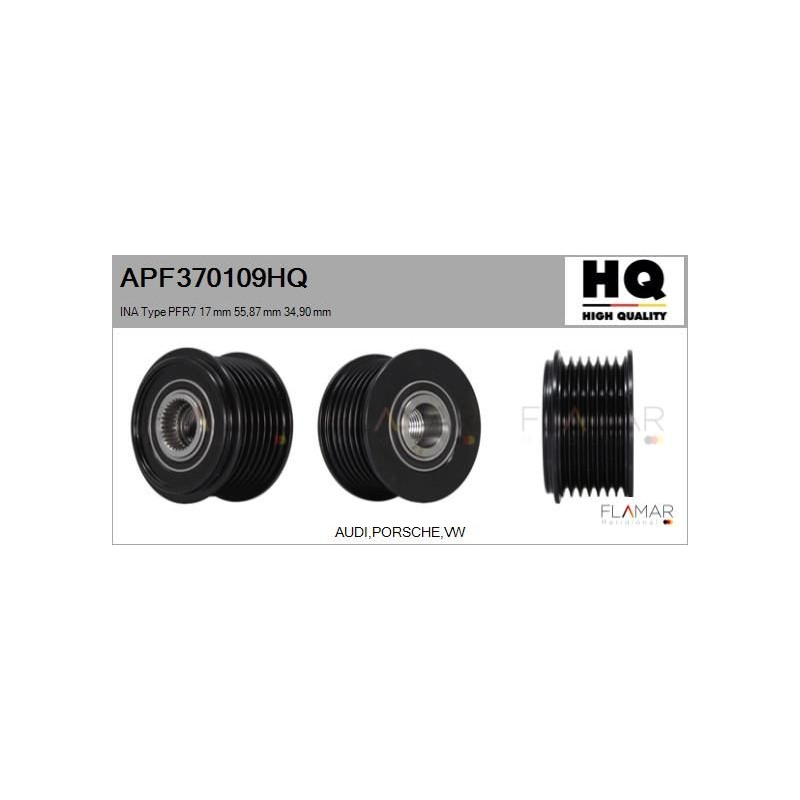 FLAMAR APF370109HQ Polea, alternador - 1