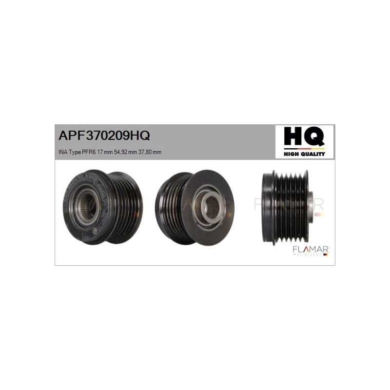 FLAMAR APF370209HQ Polea, alternador - 1