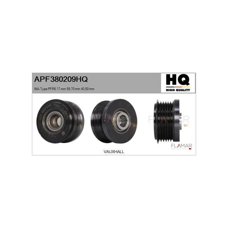 FLAMAR APF380209HQ Polea, alternador - 1