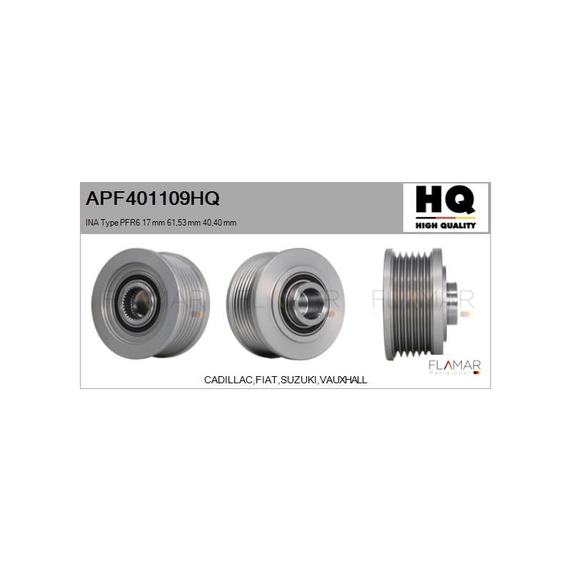 FLAMAR APF401109HQ Polea, alternador - 1