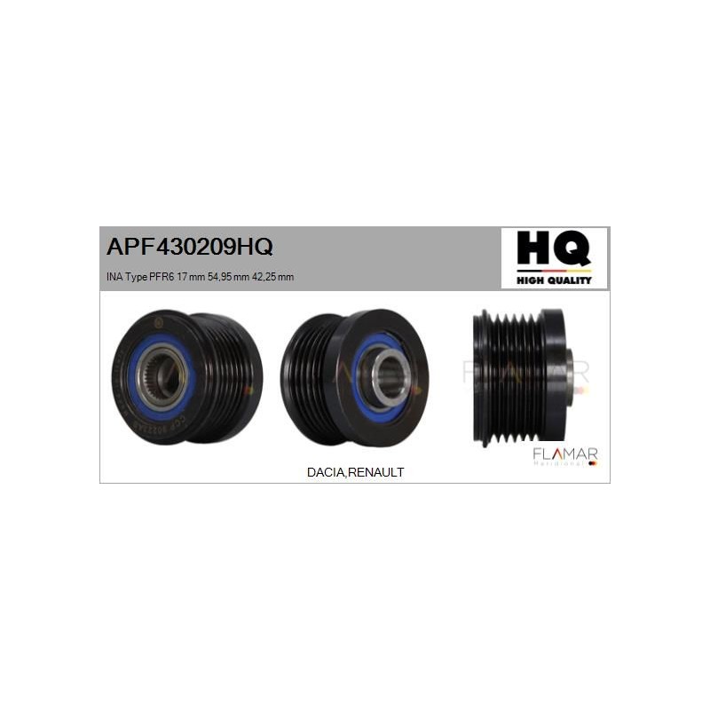 FLAMAR APF430209HQ Polea, alternador - 1