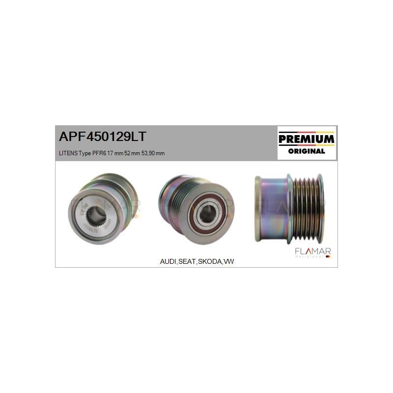 FLAMAR APF450129LT Polea, alternador - 1