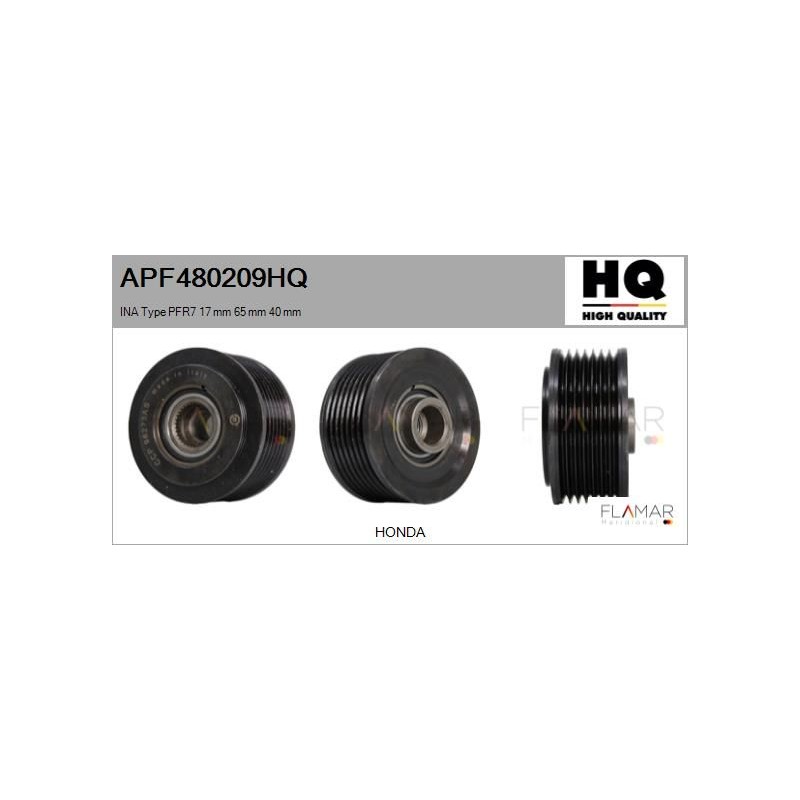 FLAMAR APF480209HQ Polea, alternador - 1