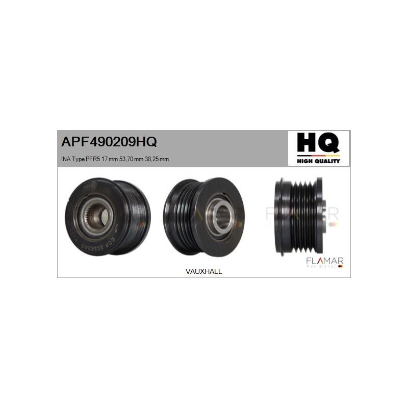 FLAMAR APF490209HQ Polea, alternador - 1
