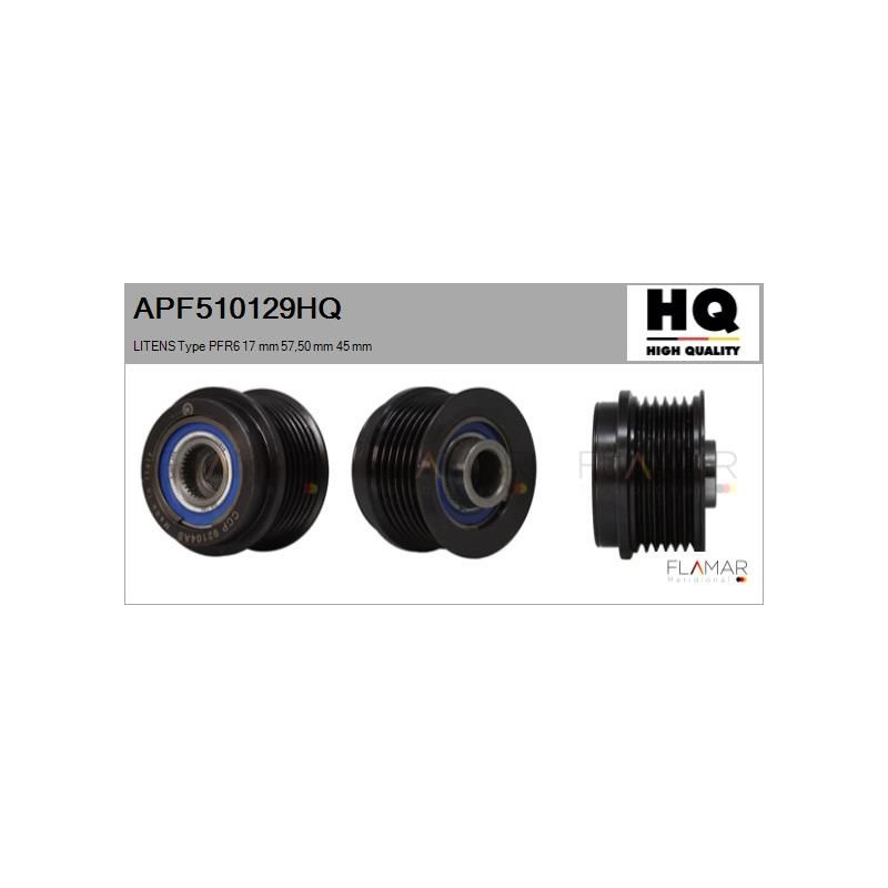 FLAMAR APF510129HQ Polea, alternador - 1