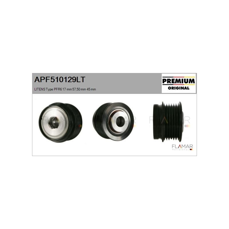 FLAMAR APF510129LT Polea, alternador - 1