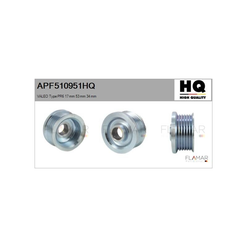 FLAMAR APF510951HQ Polea, alternador - 1