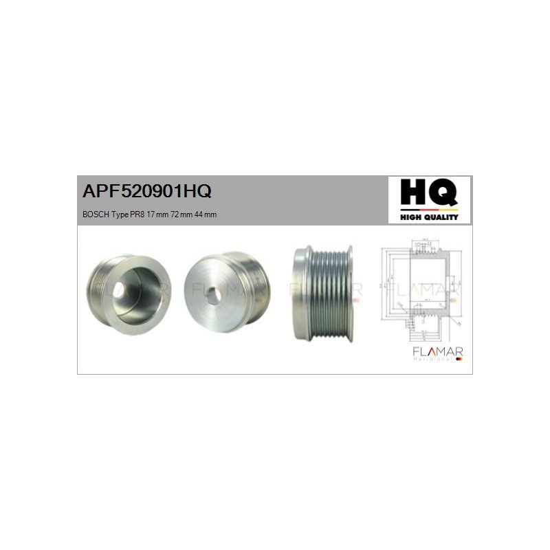 FLAMAR APF520901HQ Polea, alternador - 1