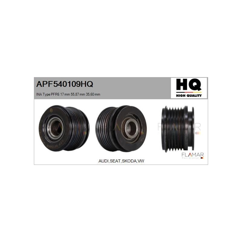 FLAMAR APF540109HQ Polea, alternador - 1