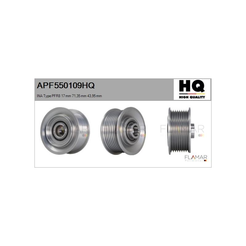 FLAMAR APF550109HQ Polea, alternador - 1