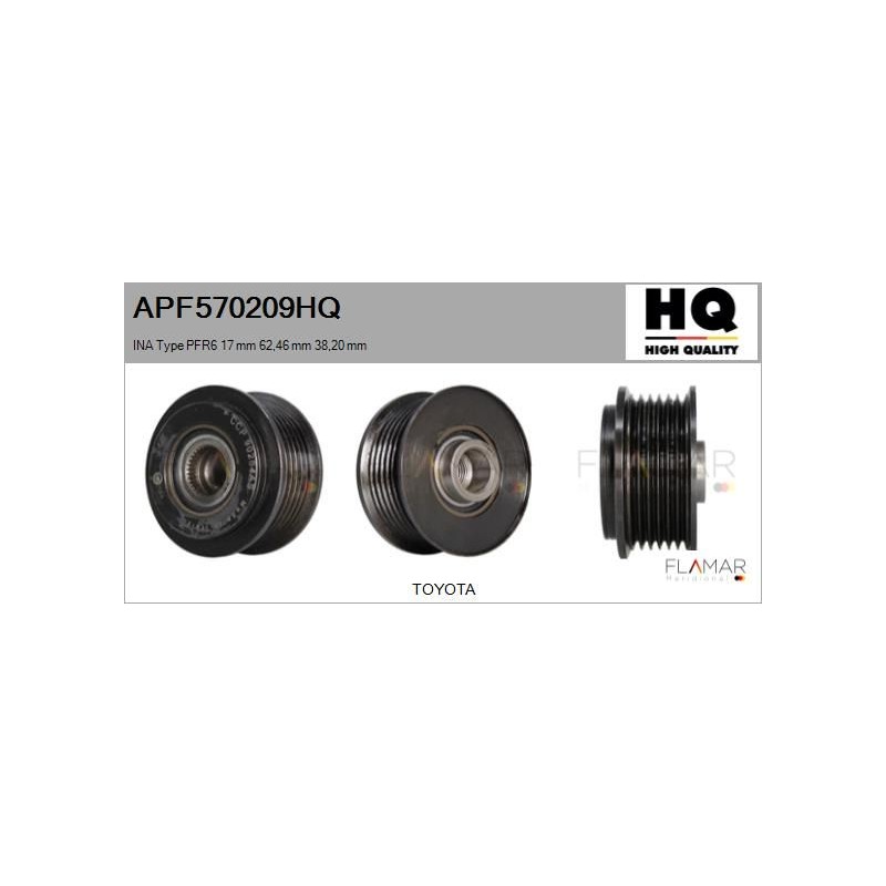 FLAMAR APF570209HQ Polea, alternador - 1