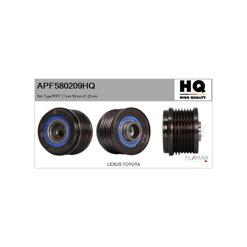 FLAMAR APF580209HQ Polea, alternador - 1