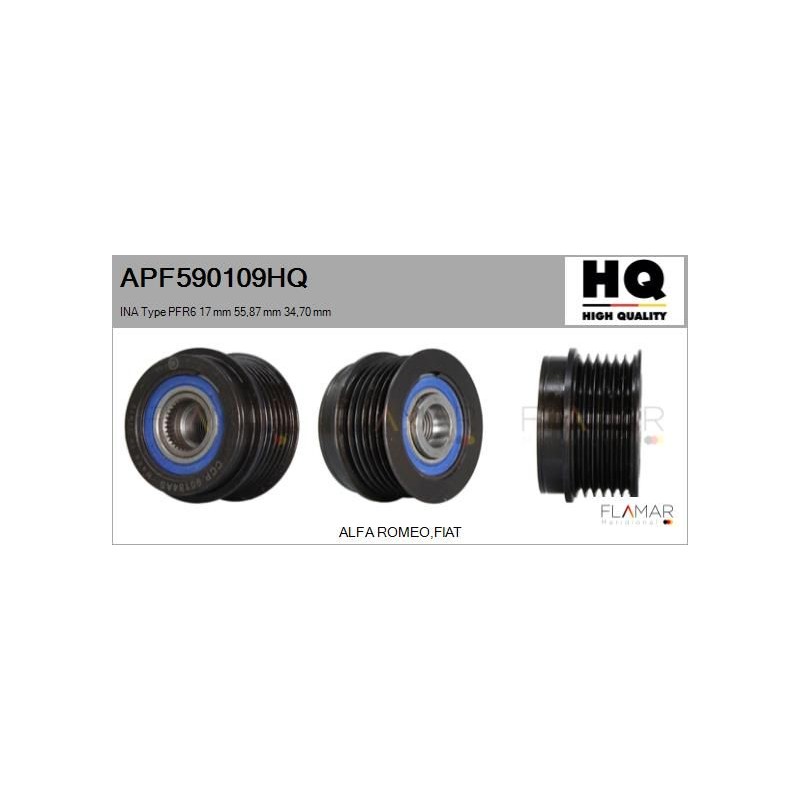 FLAMAR APF590109HQ Polea, alternador - 1