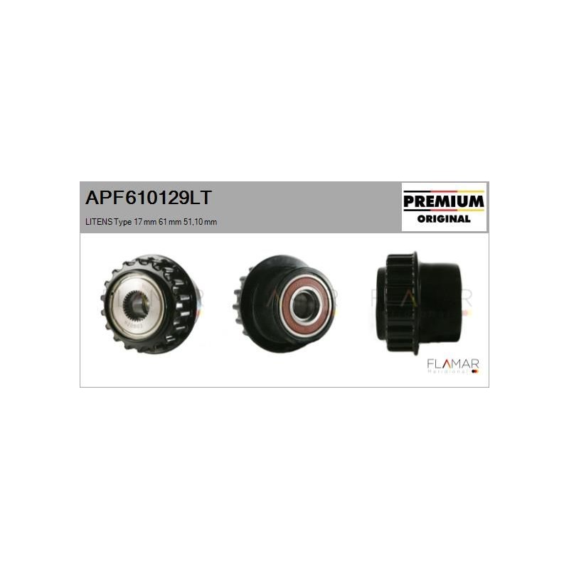 FLAMAR APF610129LT Polea, alternador - 1