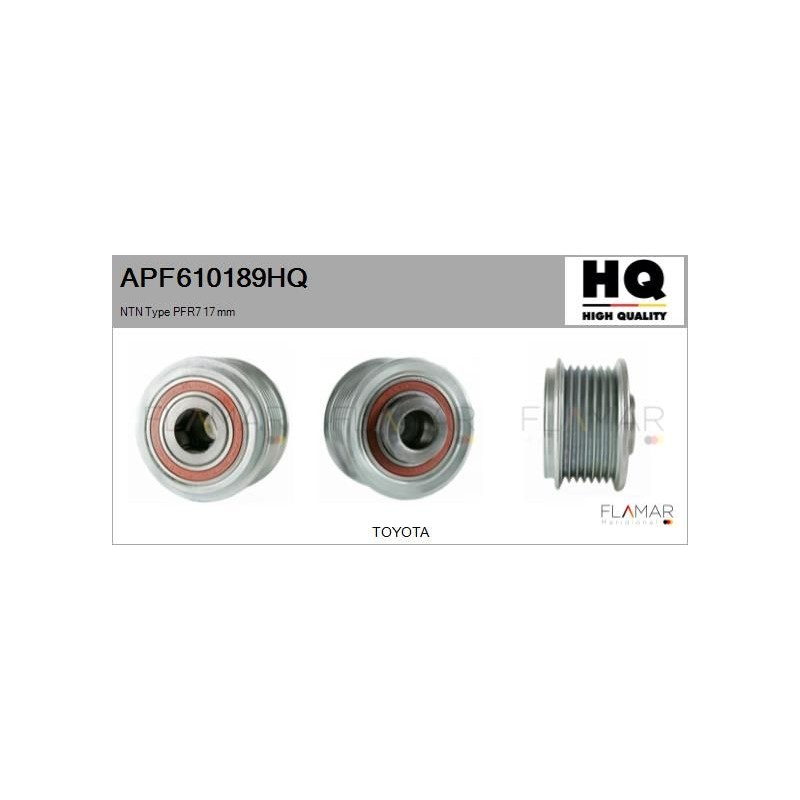 FLAMAR APF610189HQ Polea, alternador - 1