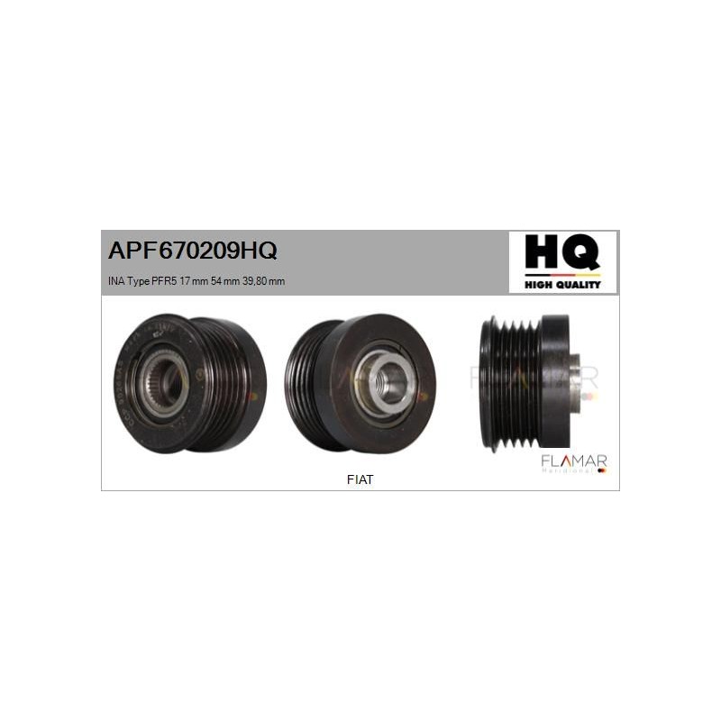 FLAMAR APF670209HQ Polea, alternador - 1