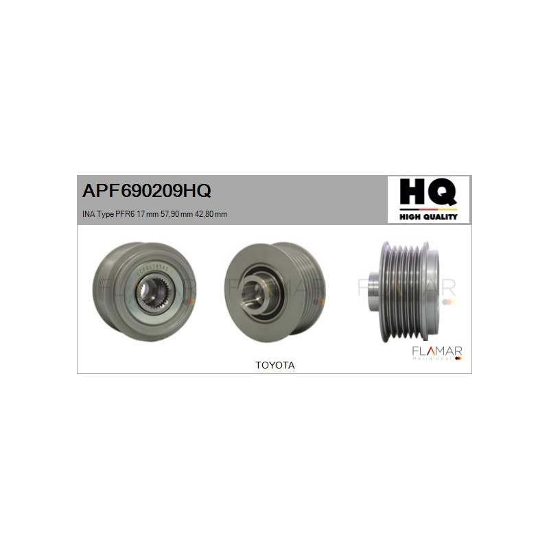 FLAMAR APF690209HQ Polea, alternador - 1