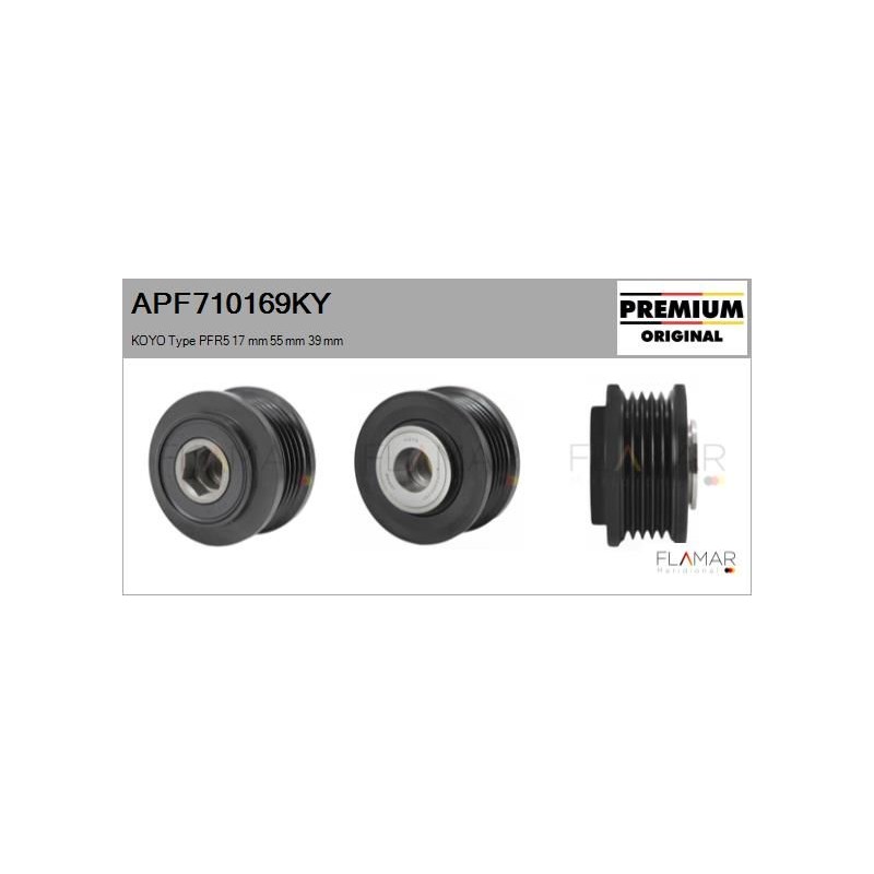 FLAMAR APF710169KY Polea, alternador - 1
