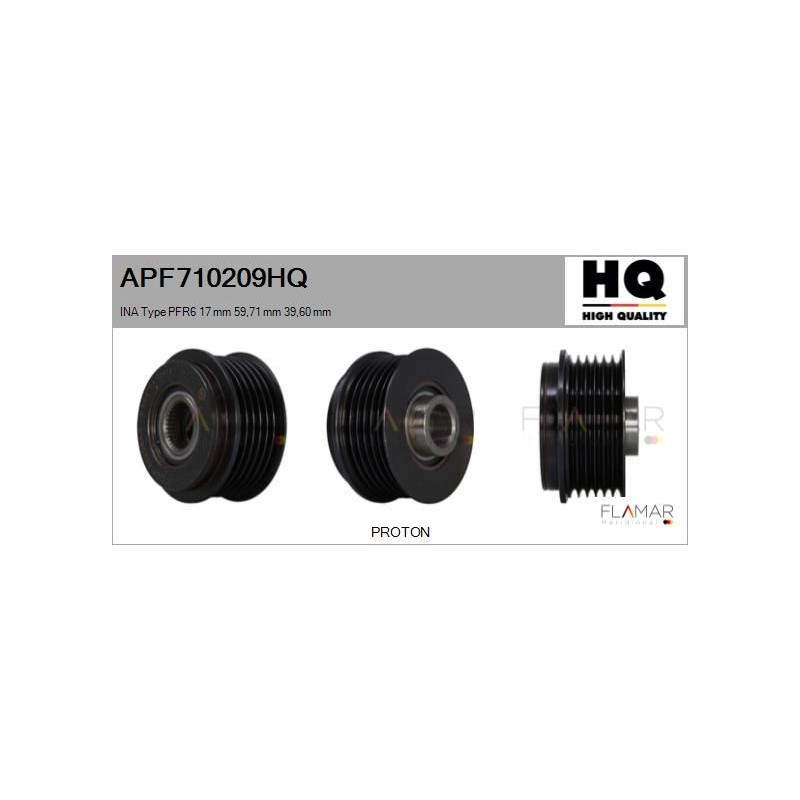FLAMAR APF710209HQ Polea, alternador - 1