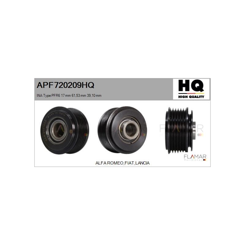 FLAMAR APF720209HQ Polea, alternador - 1