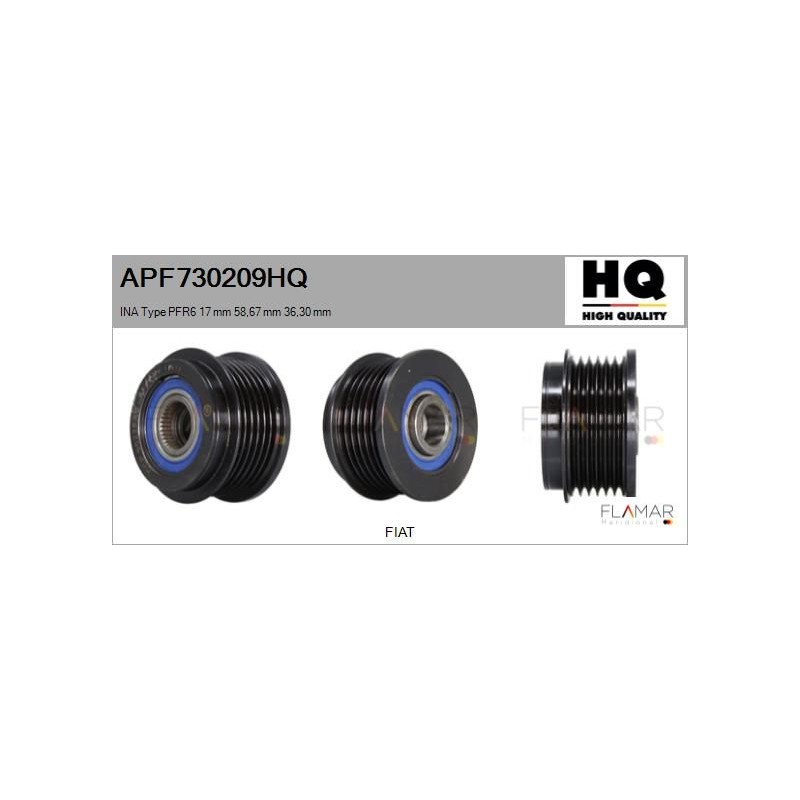 FLAMAR APF730209HQ Polea, alternador - 1