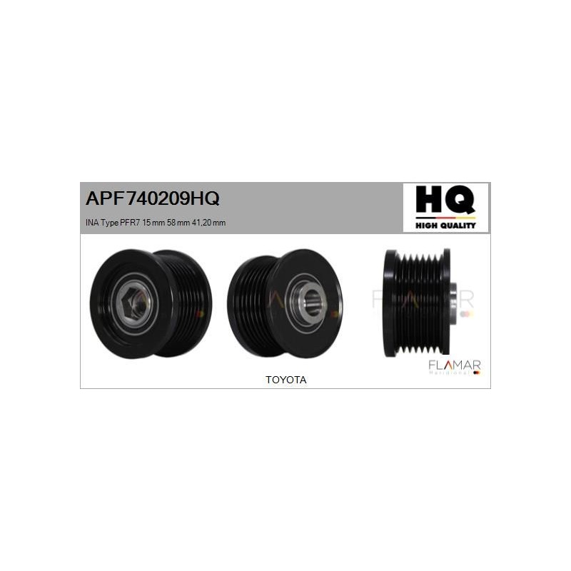 FLAMAR APF740209HQ Polea, alternador - 1