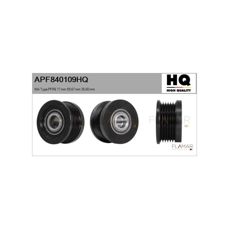 FLAMAR APF840109HQ Polea, alternador - 1