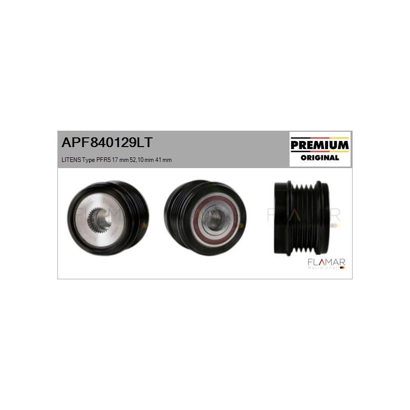 FLAMAR APF840129LT Polea, alternador - 1