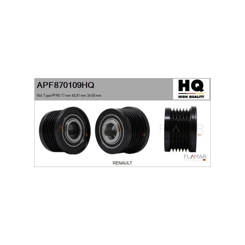 FLAMAR APF870109HQ Polea, alternador - 1