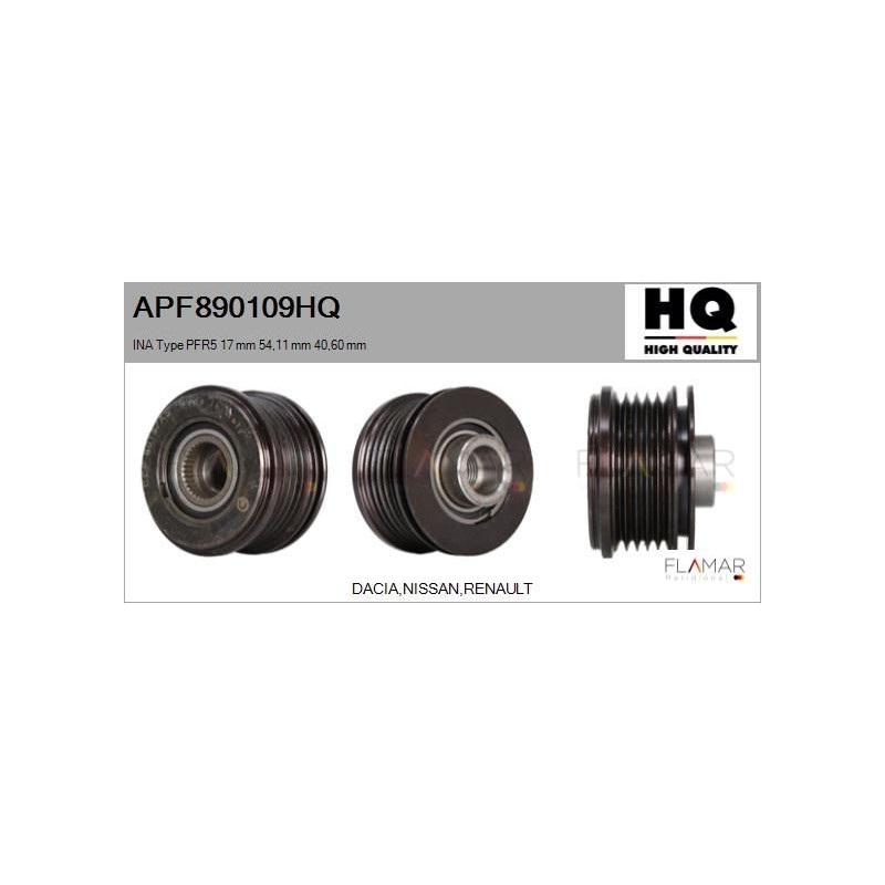 FLAMAR APF890109HQ Polea, alternador - 1