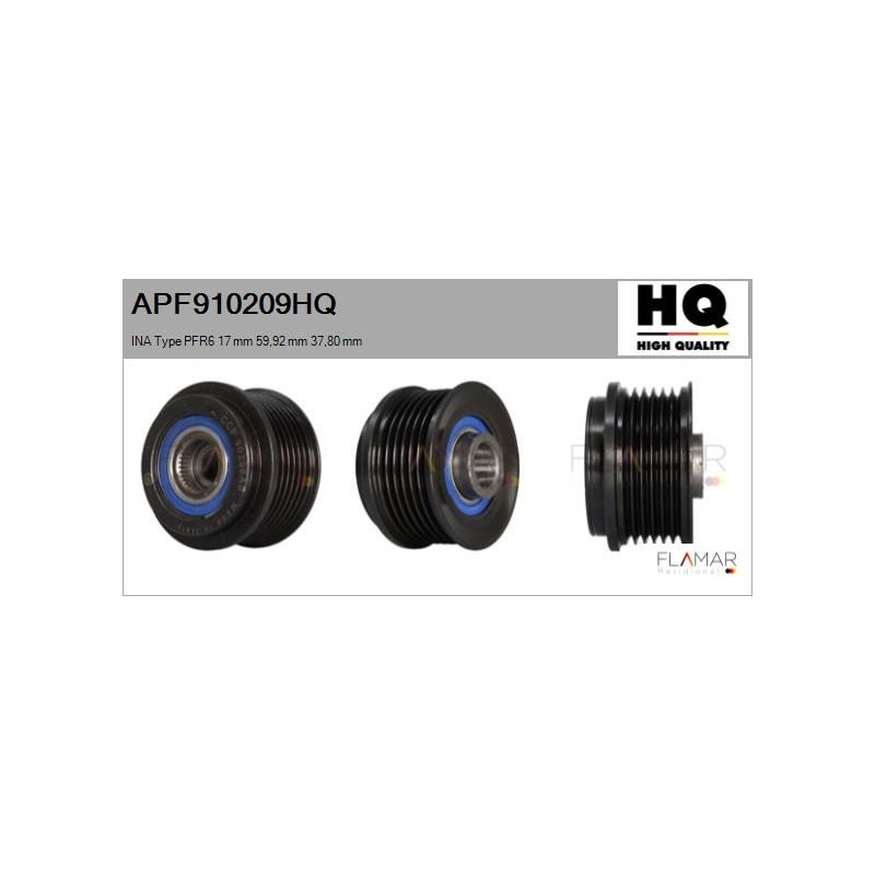 FLAMAR APF910209HQ Polea, alternador - 1
