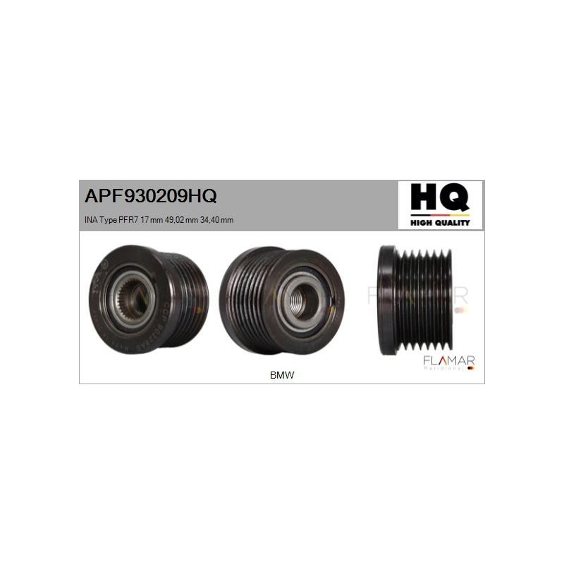 FLAMAR APF930209HQ Polea, alternador - 1