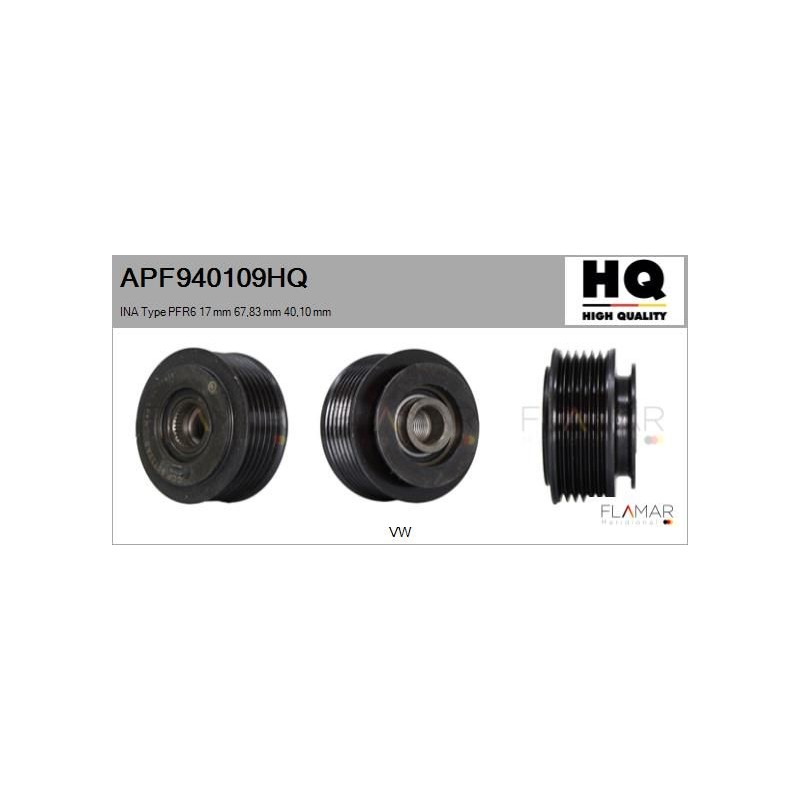 FLAMAR APF940109HQ Polea, alternador - 1