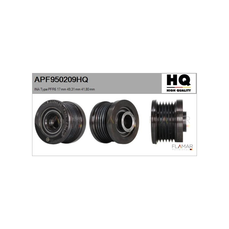 FLAMAR APF950209HQ Polea, alternador - 1