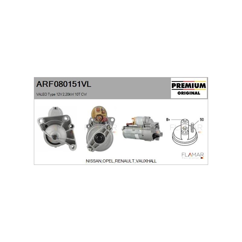 FLAMAR ARF080151VL Motor de arranque - 1