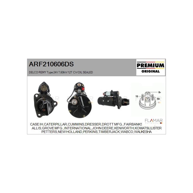 FLAMAR ARF210606DS Motor de arranque - 1