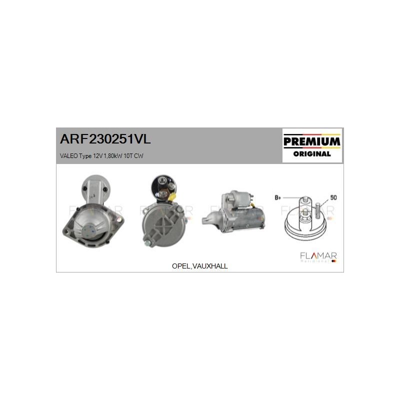 FLAMAR ARF230251VL Motor de arranque - 1