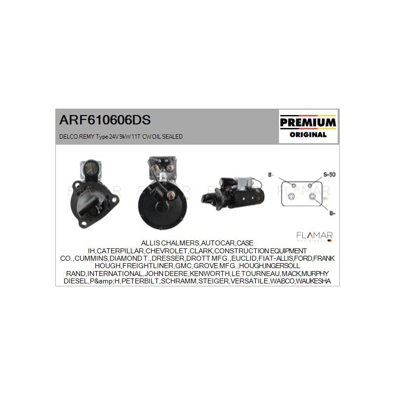 FLAMAR ARF610606DS Motor de arranque - 1