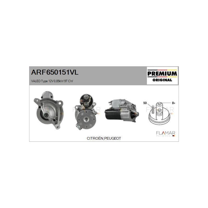 FLAMAR ARF650151VL Motor de arranque - 1